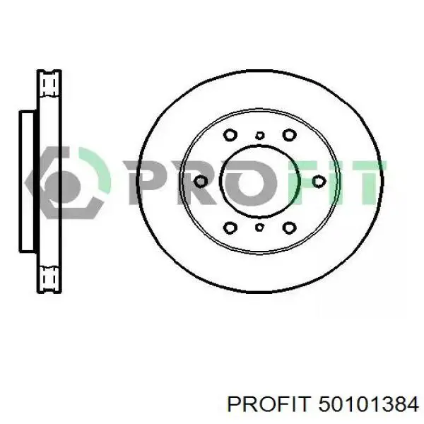 Передние тормозные диски 50101384 Profit