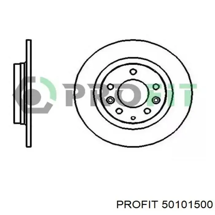 5010-1500 Profit диск тормозной задний