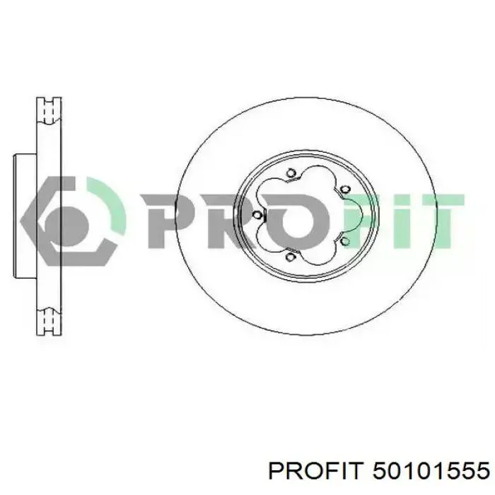 Передние тормозные диски 50101555 Profit