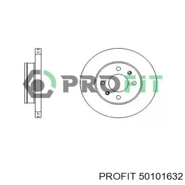 Передние тормозные диски 50101632 Profit