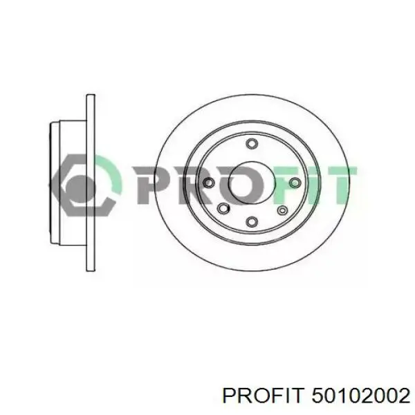 Задний тормозной диск Profit 50102002 цена, от 19.56 USD