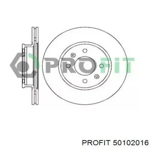 50102016 Profit Диск тормозной передний