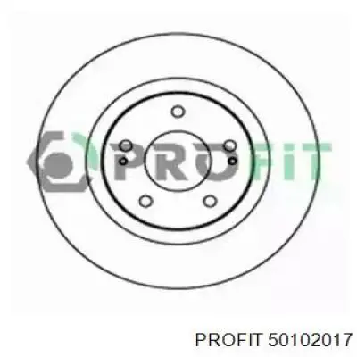 5010-2017 Profit диск тормозной передний