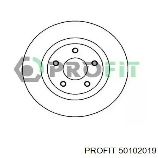 Передние тормозные диски 50102019 Profit