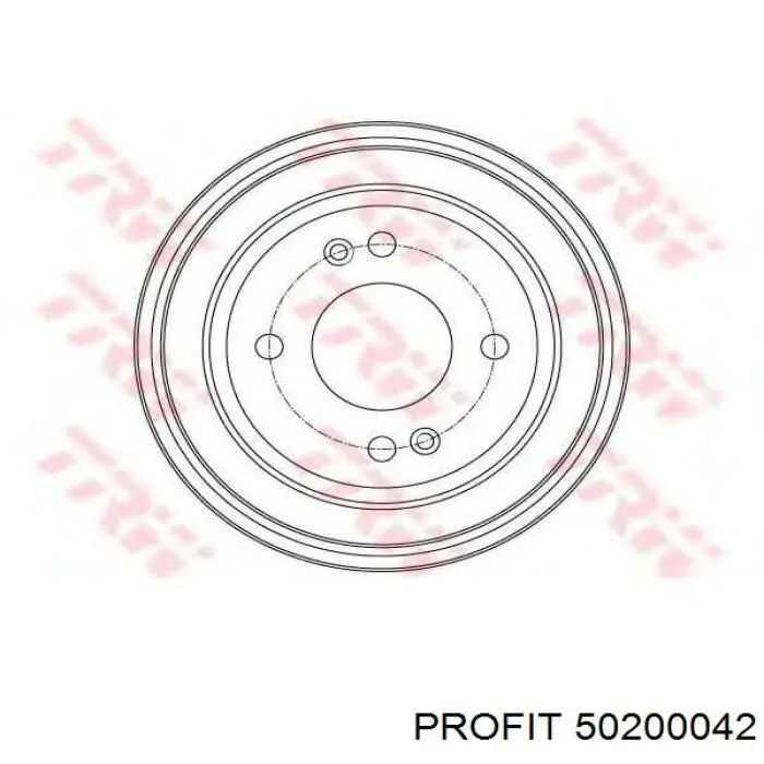 50200042 Profit Тормозной барабан