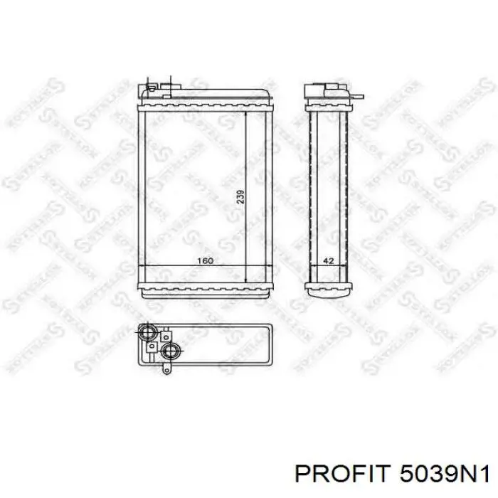Radiador de calefacción 5039N1 Profit
