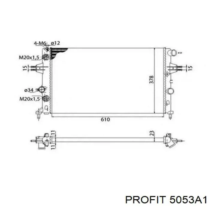 AC203868 Maxgear Радиатор основной