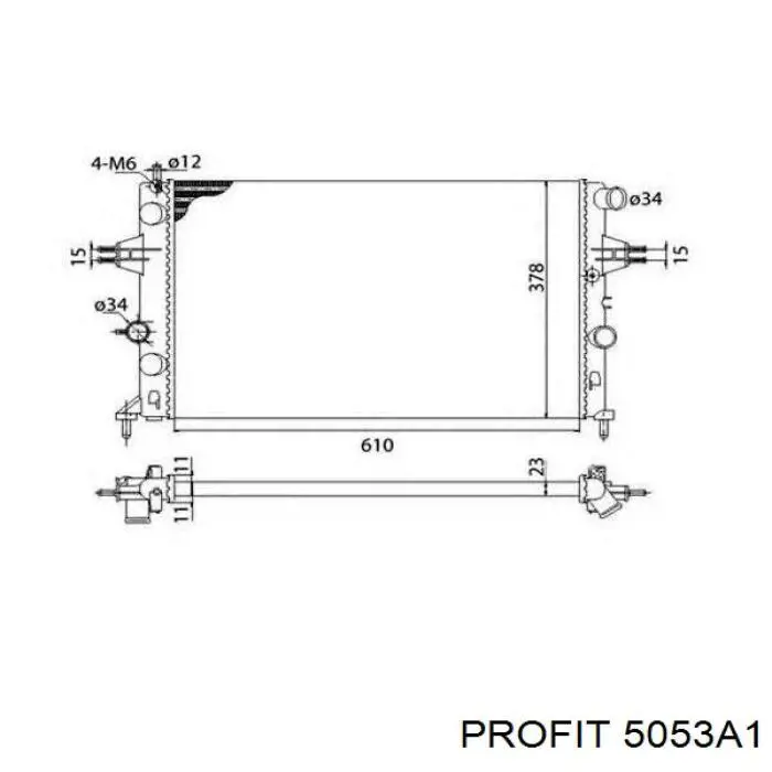 Радиатор охлаждения двигателя Maxgear AC203868 цена, от 45.59 USD