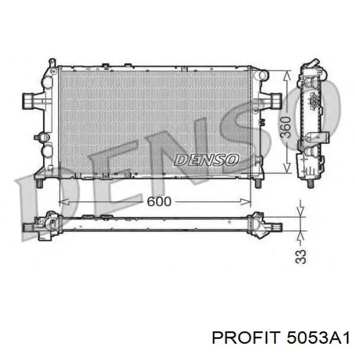 Радиатор 93177121 Opel