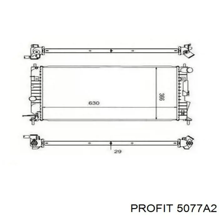 Радиатор 0370170013 Depo/Loro/Abakus