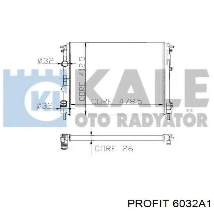 Радиатор охлаждения Hart 603882