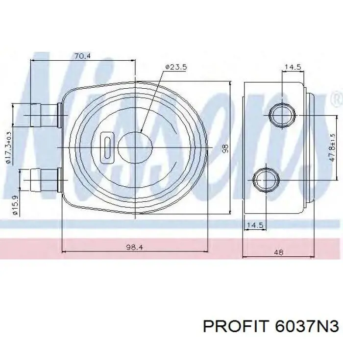 6037N3 Profit Радиатор основной
