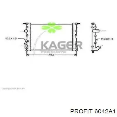 Радиатор 6042A1 Profit