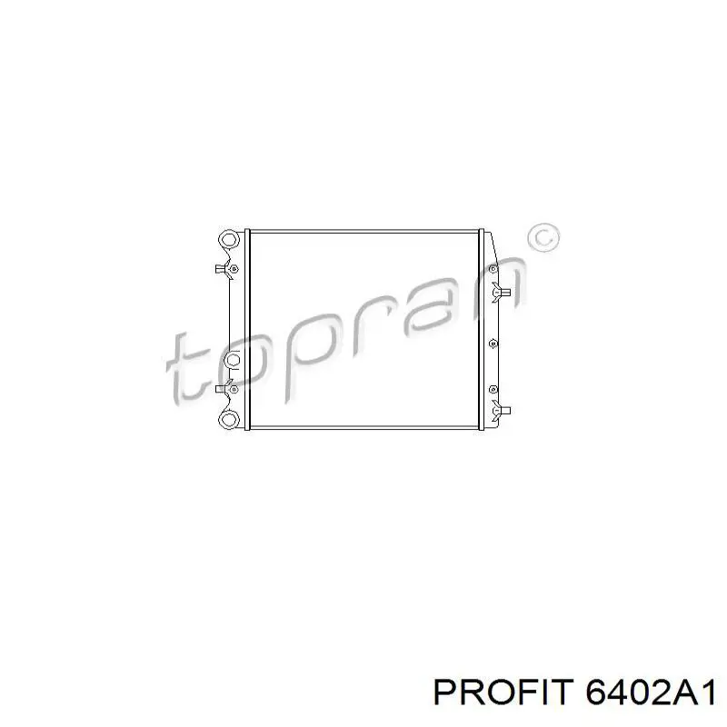 6402A1 Profit Радиатор основной