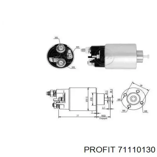 Стартер 71110130 Profit