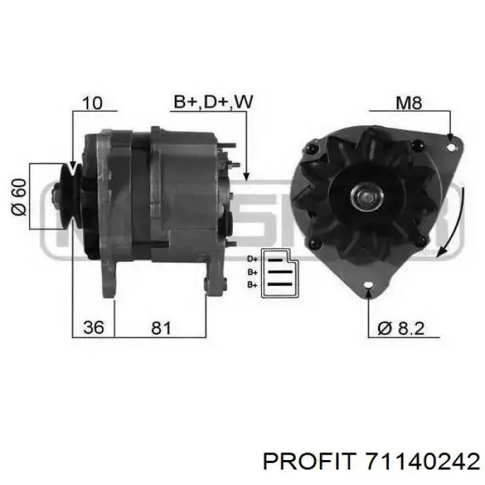 Генератор 71140242 Profit