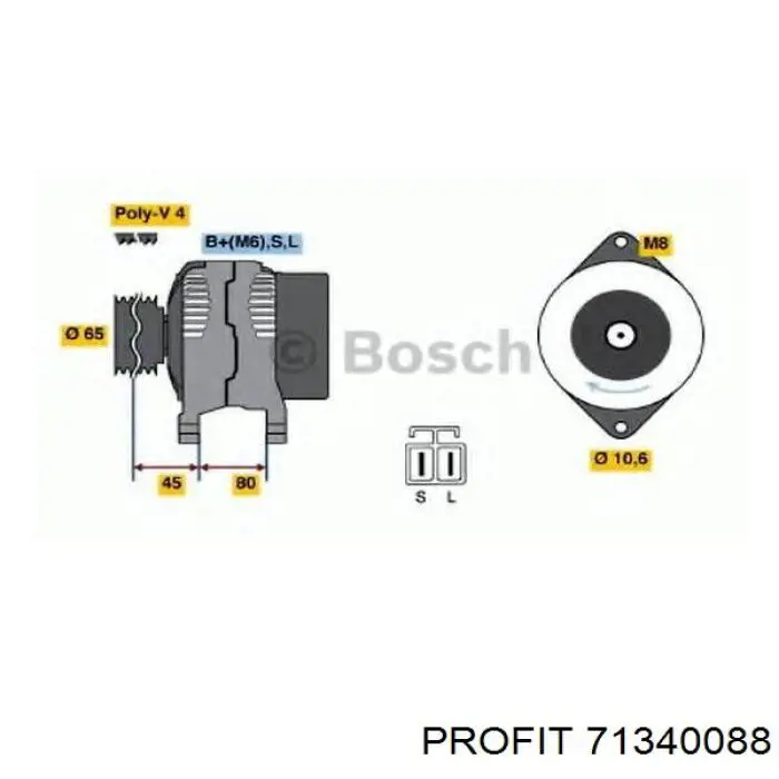 Реле генератора F28518W70A Mazda