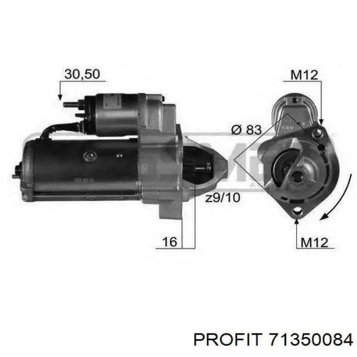 Купить ZN1074 ZEN Бендикс стартера