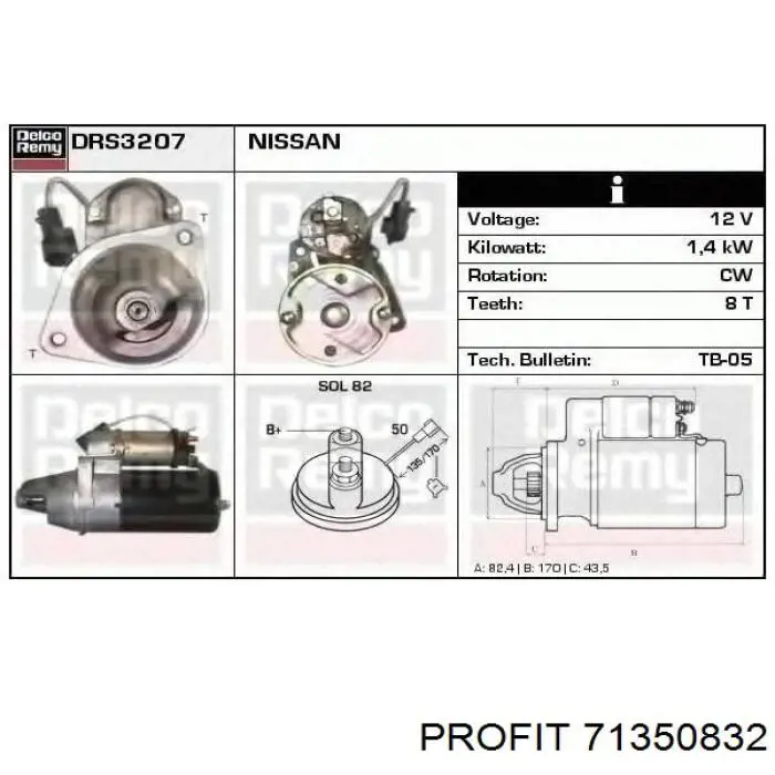 Induzido (rotor) do motor de arranco para Nissan Prairie (M11)