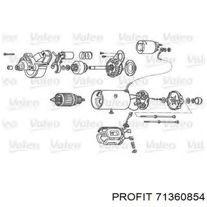 Бендикс стартера 71360854 Profit
