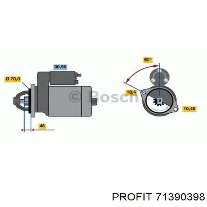 Якорь (ротор) стартера Mazda BPD418X60 цена, от 20.53 USD