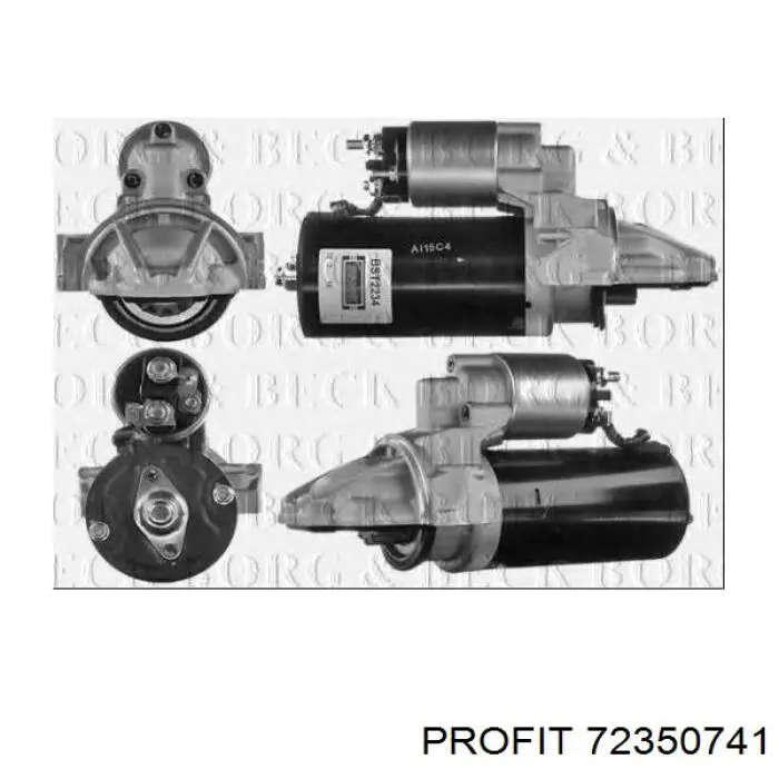 Porta-escovas do motor de arranco F032333657 Cargo