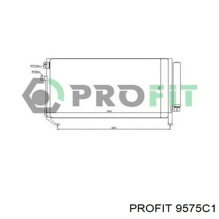 Aire acondicionado capacitor 9575C1 Profit