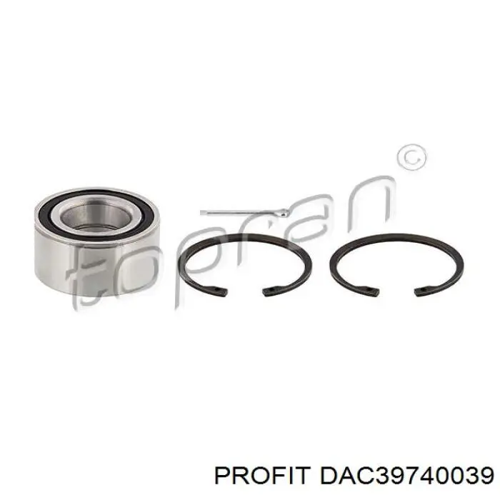 Комплект подшипника ступицы колеса Profit DAC39740039 цена, от 15.03 USD