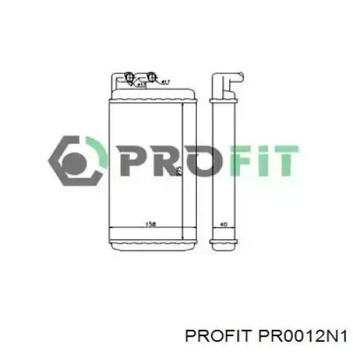 PR 0012N1 Profit радиатор печки