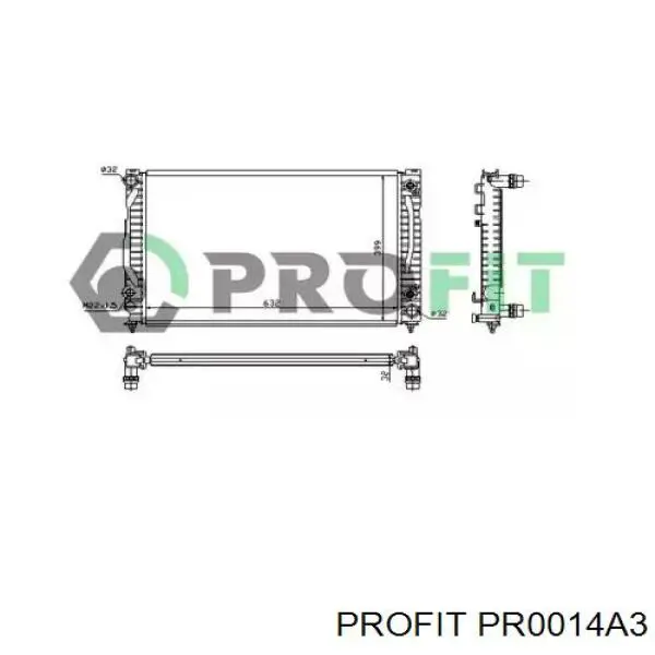 Радиатор PR0014A3 Profit