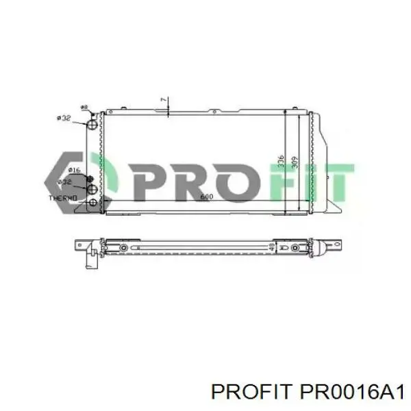 Радиатор PR0016A1 Profit