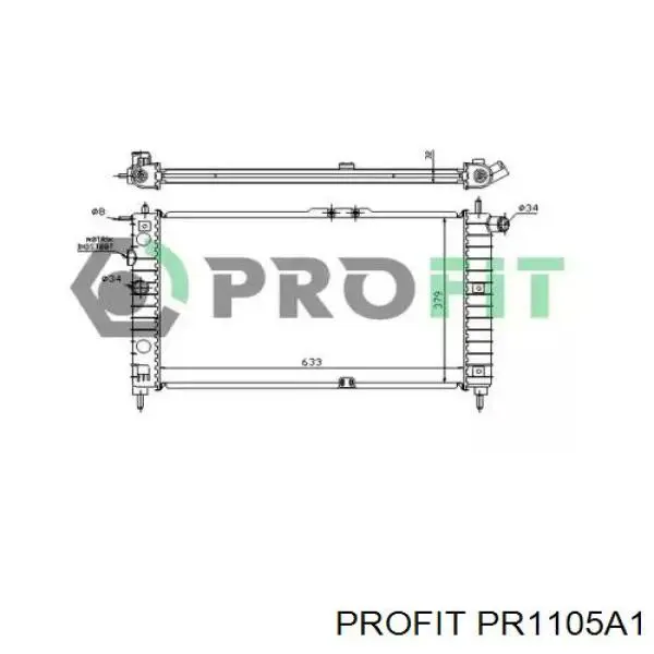 Радиатор PR1105A1 Profit