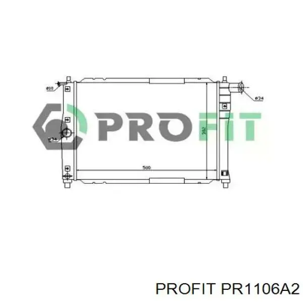Купить PR1106A2 Profit Радиатор водяной