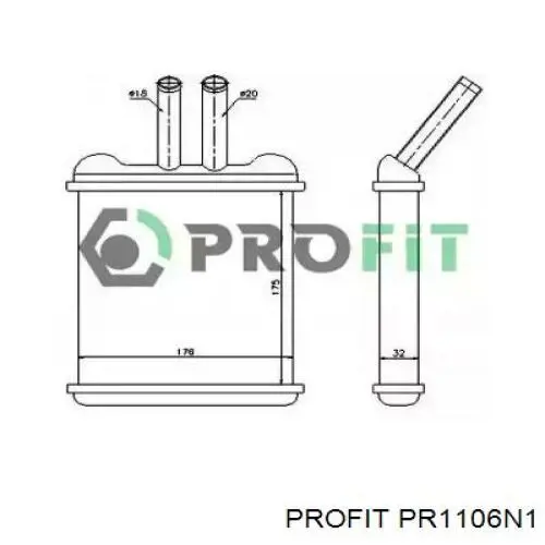 Купить RA070006 ASR Радиатор печки