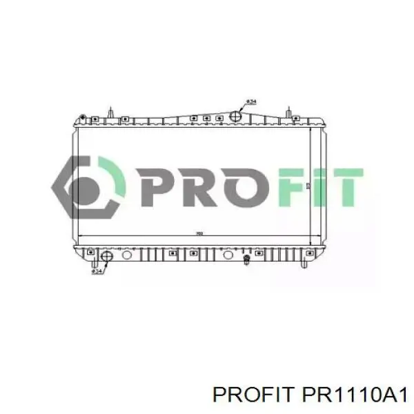 1110A1 Profit Радиатор основной