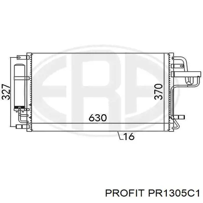 PR1305C1 Profit радиатор кондиционера
