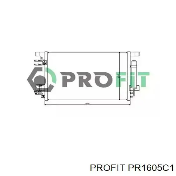 PR 1605C1 Profit радиатор кондиционера