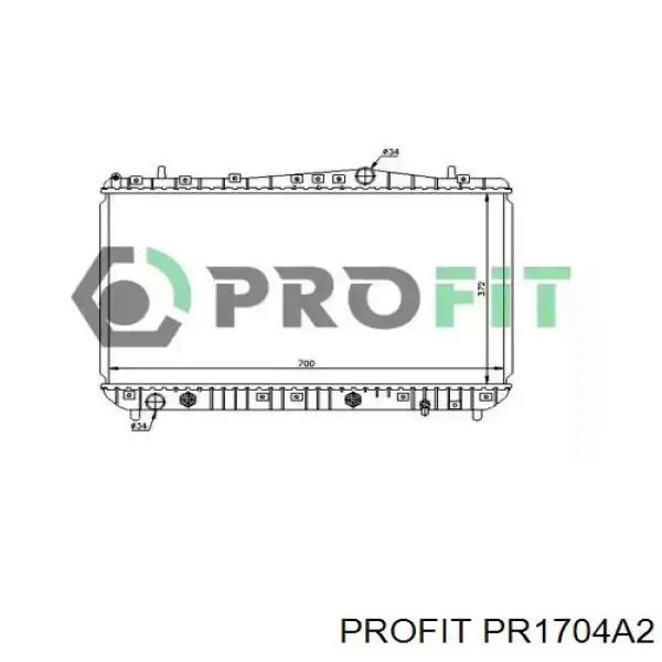 Радиатор PR1704A2 Profit