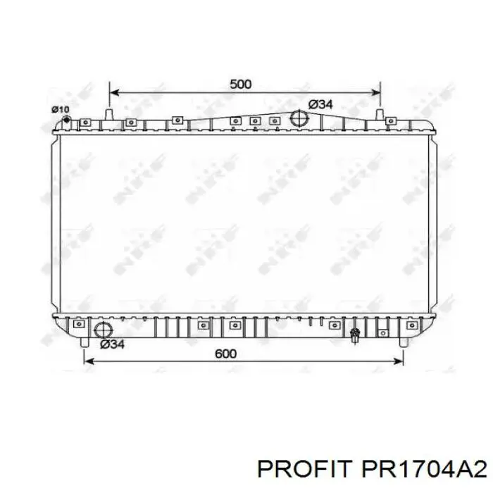 Купить PR1704A2 Profit Радиатор водяной
