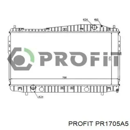 Радиатор PR1705A5 Profit