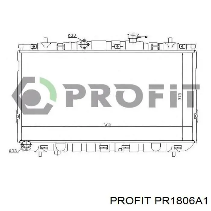 Радиатор PR1806A1 Profit