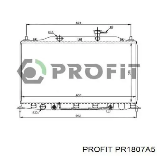 Радиатор PR1807A5 Profit