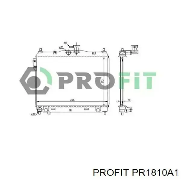 Радиатор PR1810A1 Profit