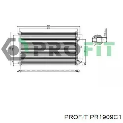 PR 1909C1 Profit радиатор кондиционера