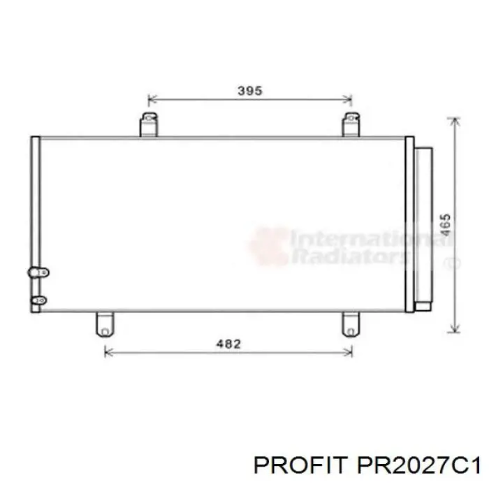 Радиатор кондиционера PR2027C1 Profit