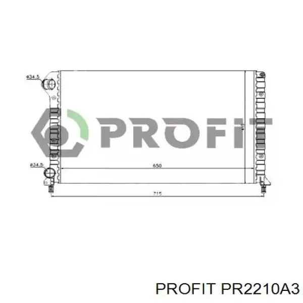 PR2210A3 Profit Радиатор основной