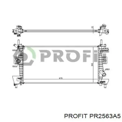 Радиатор PR2563A5 Profit