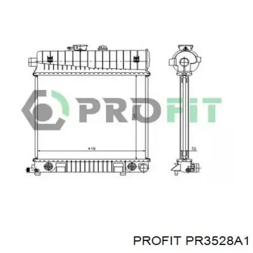 Радиатор PR3528A1 Profit