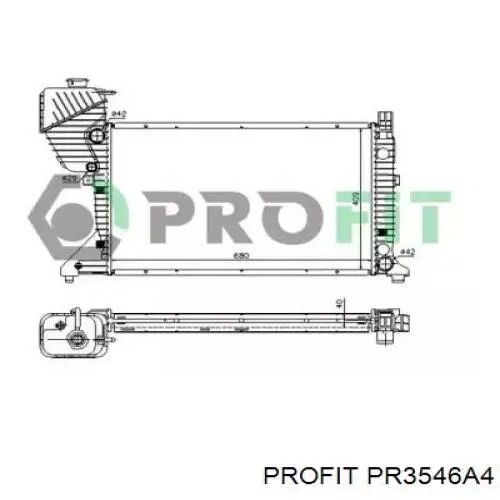 Радиатор PR3546A4 Profit