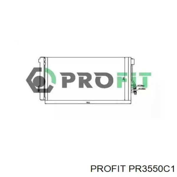 PR3550C1 Profit радиатор кондиционера